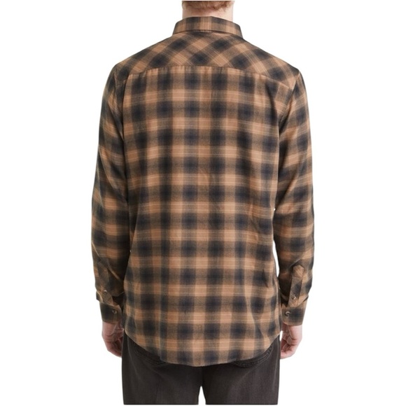 New Travis Mathew Give It a Try Plaid Button-Up Shirt 3XL XXXL Brown Fall Staple - Picture 13 of 13